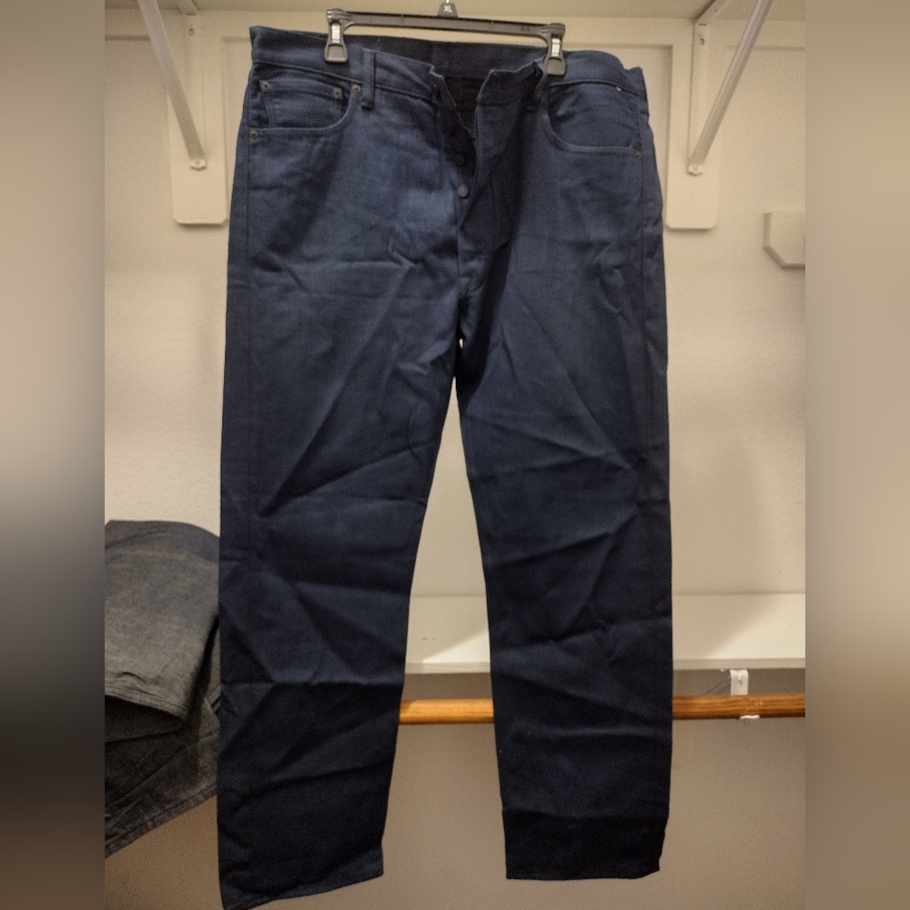 Men Levi's 501 XX Button Fly Dark Blue